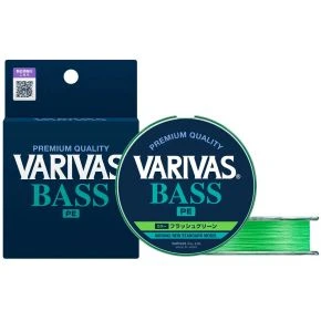 Шнур Varivas Bass PE X4 Flash Green 150m 4.5kg 0.128mm #0.6 (VA 19501)