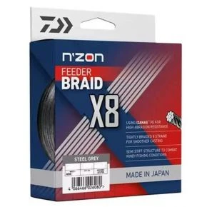 Шнур Daiwa N'Zon X8 Braid 150m Steel Grey 7.0kg 0.10mm (12410-110)
