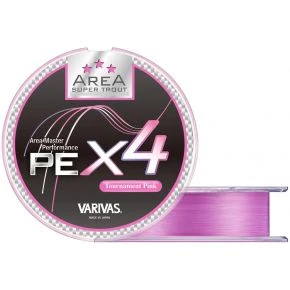 Шнур Varivas Super Trout Area PE X4 Pink 75m 2.47kg 0.071mm #0.175 (VA 16076)