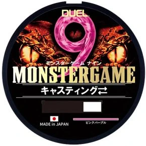 Шнур Duel Monster Game 9 300m Pinkpurple 31kg 0.34mm #4 (H4547-PP)