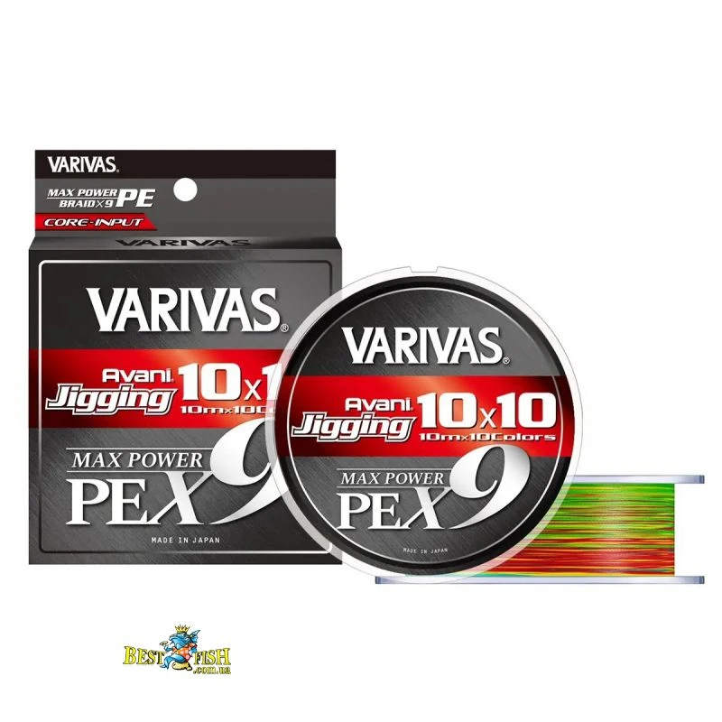 Шнур Varivas Avani Jigging Max Power X9 1010 Multicolor 200m 8.1kg 0.148mm #0.8 (VA 13702) Шнур Varivas Avani Jigging Max Power X9 1010 Multicolor 200m 8.1kg 0.148mm #0.8 (VA 13702)