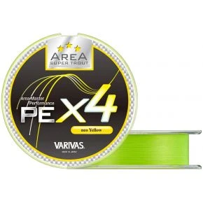 Шнур Varivas Super Trout Area PE X4 Neo Yellow 75m 2.47kg 0.071mm #0.175 (VA 16072)