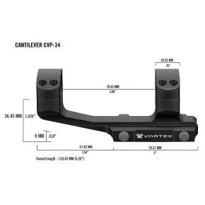 Кріплення Vortex Pro Extended Cantilever 34mm CVP-34 (930350) Кріплення Vortex Pro Extended Cantilever 34mm CVP-34 (930350)