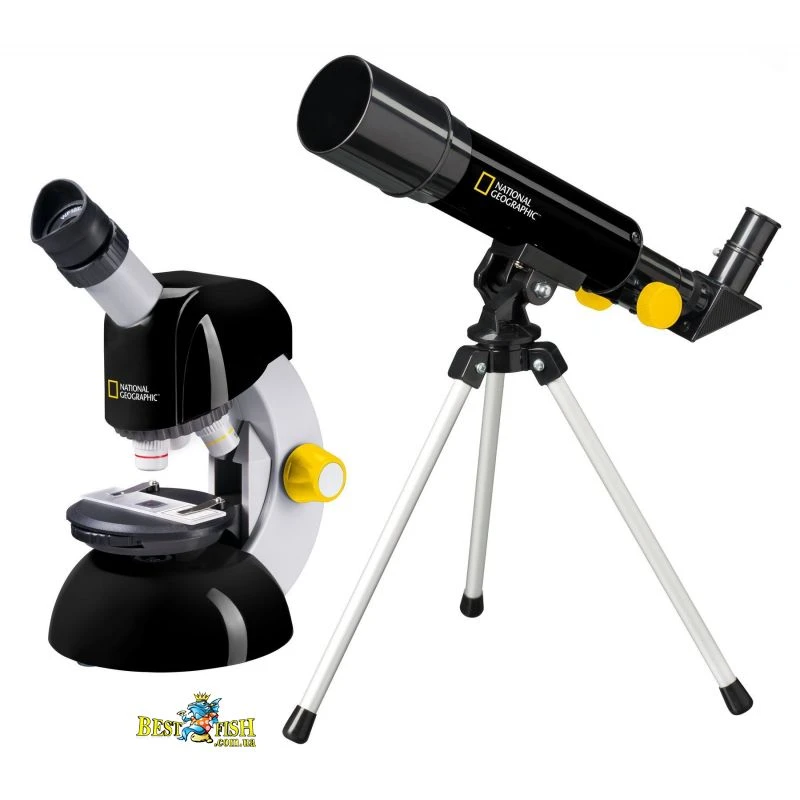 Мікроскоп National Geographic Junior 40x-640x + Телескоп 50/360 (9118400/14415) Мікроскоп National Geographic Junior 40x-640x + Телескоп 50/360 (9118400/14415)