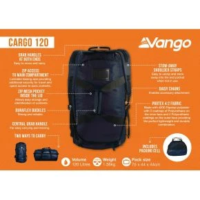 Сумка дорожня Vango Cargo 120 Moonlit Ocean (RUUCARGO0000001)