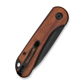 Складаний ніж Civivi Elementum Slip Joint, клинок 75 мм, 14C28N, дерево Guibourtia, коричневий із чорним клинком (C18062AJ-3)