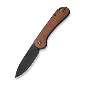 Складаний ніж Civivi Elementum Slip Joint, клинок 75 мм, 14C28N, дерево Guibourtia, коричневий із чорним клинком (C18062AJ-3)