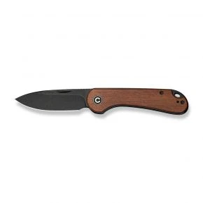 Складаний ніж Civivi Elementum Slip Joint, клинок 75 мм, 14C28N, дерево Guibourtia, коричневий із чорним клинком (C18062AJ-3)