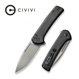Складаний ніж Civivi Conspirator, клинок 88 мм, Nitro-V, мікарта, чорний (C21006-1)