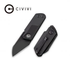 Складаний ніж Civivi Ki-V, клинок 39 мм, 9Cr18MoV, G10, чорний (C2108B)