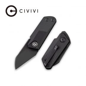Складаний ніж Civivi Ki-V, клинок 39 мм, 9Cr18MoV, G10, чорний (C2108B)