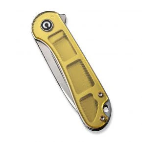 Складаний ніж Civivi Elementum, клинок 75 мм, D2, Ultem, жовтий (C907A-4)