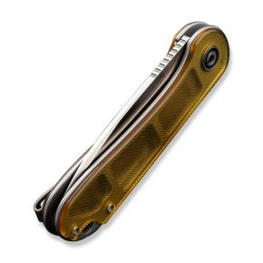Складаний ніж Civivi Elementum, клинок 75 мм, D2, Ultem, жовтий (C907A-4)