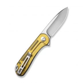 Складаний ніж Civivi Elementum, клинок 75 мм, D2, Ultem, жовтий (C907A-4)