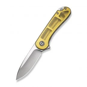 Складаний ніж Civivi Elementum, клинок 75 мм, D2, Ultem, жовтий (C907A-4)