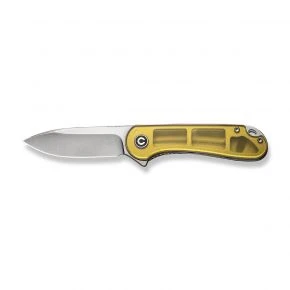 Складаний ніж Civivi Elementum, клинок 75 мм, D2, Ultem, жовтий (C907A-4)