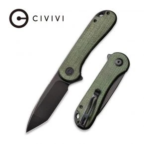 Складаний ніж Civivi Elementum, клинок 75 мм, D2, Micarta, зелений із чорним клинком (C907T-E) Складаний ніж Civivi Elementum, клинок 75 мм, D2, Micarta, зелений із чорним клинком (C907T-E)