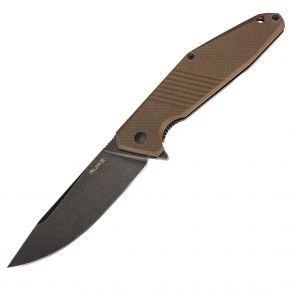 Складаний ніж Ruike D191, клинок 92 мм, 8Cr13MoV, G10 і сталь 420, коричневий (D191-W)