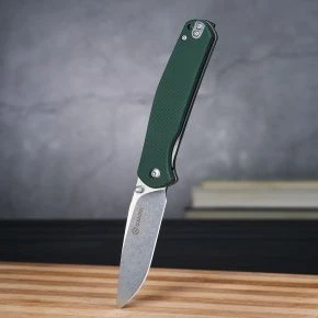 Складаний ніж Ganzo G6804, клинок 89 мм, 8Cr14, G10, зелений (G6804-GR)