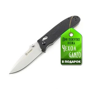 Складаний ніж Ganzo G704, клинок 85 мм, 440C, G10, чорний (G704)