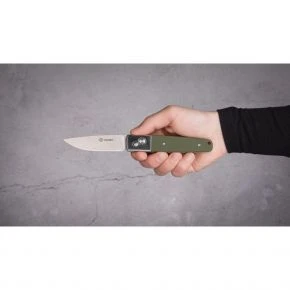 Складаний ніж Ganzo G7211, клинок 85 мм, 440C, G10, зелений (G7211-GR)