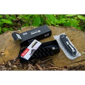 Складаний ніж Ganzo G740, клинок 95 мм, 440C, G10, чорний (G740-BK)