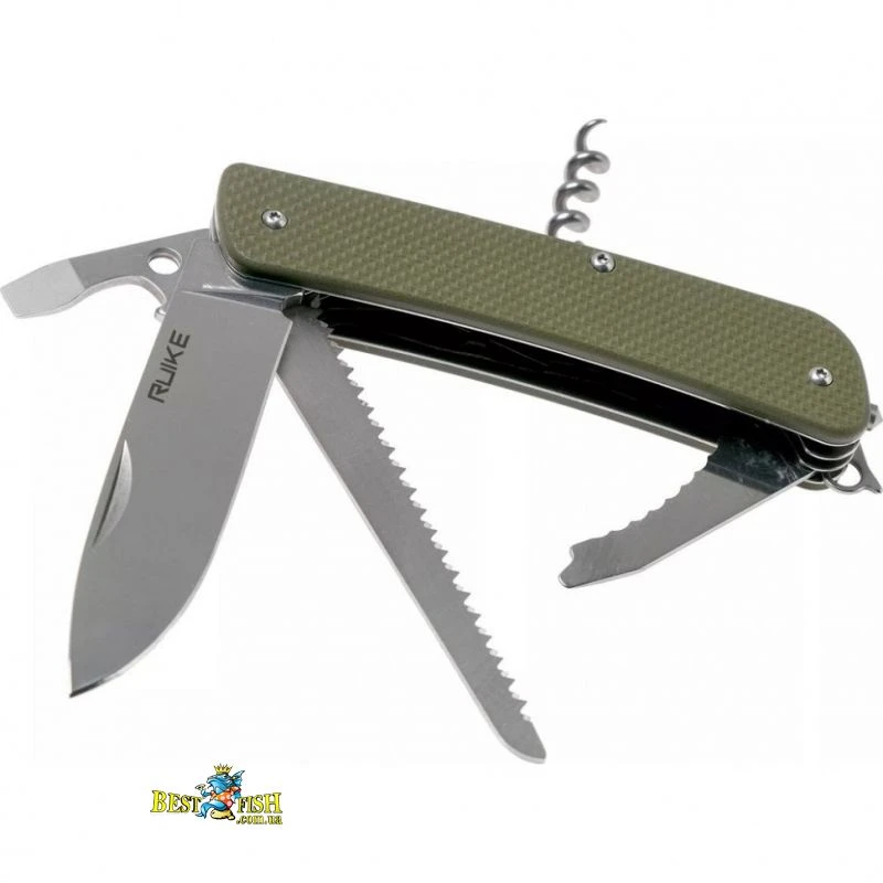 Складаний ніж Ruike Criterion L32, клинок 85 мм, 12C27, G10, зелений (L32-G) Складаний ніж Ruike Criterion L32, клинок 85 мм, 12C27, G10, зелений (L32-G)