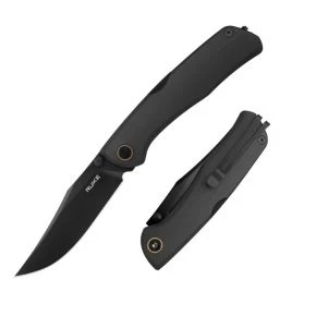 Складаний ніж Ruike P882, клинок 85 мм, 12C27, G10, чорний (P882-B)