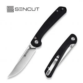 Складаний ніж Sencut Skelfin, клинок 84 мм, 9Cr18MoV, G10, чорний (S25007-2)