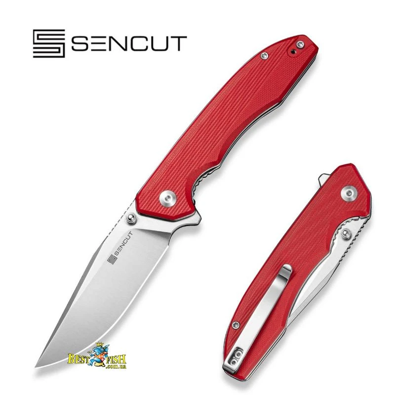Складаний ніж Sencut Sylor, клинок 85 мм, D2, G10, червоний (S25056-3) Складаний ніж Sencut Sylor, клинок 85 мм, D2, G10, червоний (S25056-3)