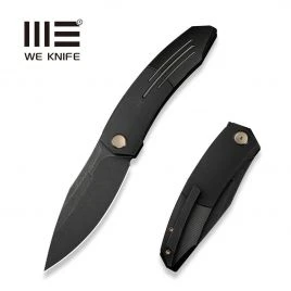Складаний ніж WE Sine Wave, клинок 101 мм, M390, титан, чорний (WE23069B-1)