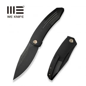 Складаний ніж WE Sine Wave, клинок 101 мм, M390, титан, чорний (WE23069B-1)