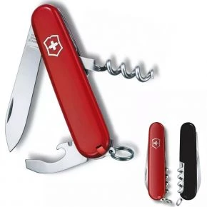 Швейцарський ніж Victorinox Waiter 84 мм, 9 функцій, червоно-чорний (0.3303.1.3)