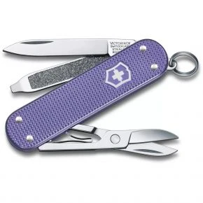 Швейцарський ніж Victorinox Classic SD Alox Electric Lavender 58 мм, 5 функцій, фіолетовий, у подарунковій коробці (0.6221.223G)