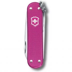 Швейцарський ніж Victorinox Classic SD Alox Flamingo Party 58 мм, 5 функцій, рожевий, у подарунковій коробці (0.6221.251G)