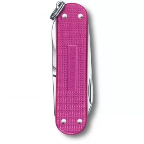 Швейцарський ніж Victorinox Classic SD Alox Flamingo Party 58 мм, 5 функцій, рожевий, у подарунковій коробці (0.6221.251G)