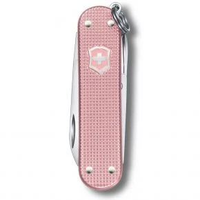 Швейцарський ніж Victorinox Classic SD Alox Cotton Candy 58 мм, 5 функцій, рожевий, у подарунковій коробці (0.6221.252G)