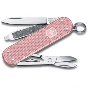 Швейцарський ніж Victorinox Classic SD Alox Cotton Candy 58 мм, 5 функцій, рожевий, у подарунковій коробці (0.6221.252G)