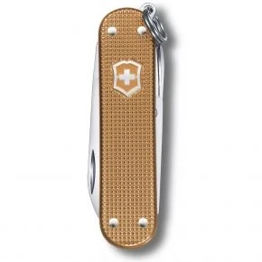 Швейцарський ніж Victorinox Classic SD Alox Wet Sand 58 мм, 5 функцій, коричневий, у подарунковій коробці (0.6221.255G)