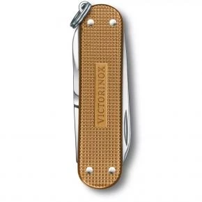 Швейцарський ніж Victorinox Classic SD Alox Wet Sand 58 мм, 5 функцій, коричневий, у подарунковій коробці (0.6221.255G)