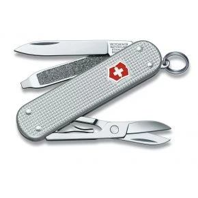 Швейцарський ніж Victorinox Classic SD Alox 58 мм, 5 функцій, сріблястий (0.6221.26)