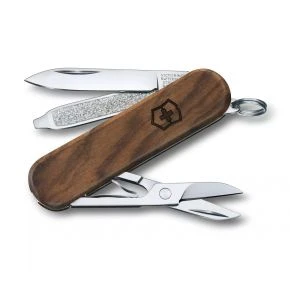 Швейцарський ніж Victorinox Classic SD Wood 58 мм, 5 функцій, горіх (0.6221.63)