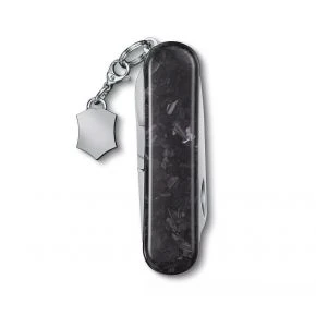 Швейцарський ніж Victorinox Classic SD Brilliant Carbon 58 мм, 5 функцій, чорний (0.6221.90)