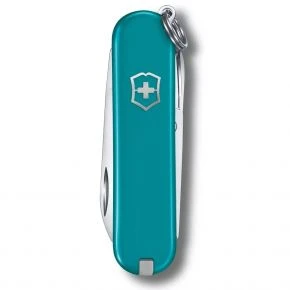 Швейцарський ніж Victorinox Classic SD Mountain Lake 58 мм, 7 функцій, блакитний, у подарунковій коробці (0.6223.23G)