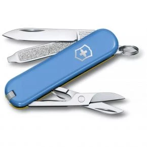 Швейцарський ніж Victorinox Classic SD 58 мм, 7 функцій, блакитно-жовтий (0.6223.28G.8)