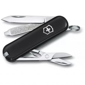 Швейцарський ніж Victorinox Classic SD 58 мм, 7 функцій, чорний, у міні-блістері (0.6223.3B)