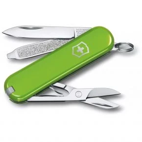 Швейцарський ніж Victorinox Classic SD 58 мм, 7 функцій, зелений, у подарунковій коробці (0.6223.43G)