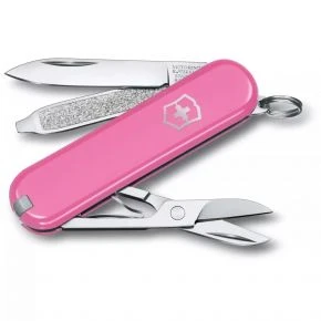 Швейцарський ніж Victorinox Classic SD 58 мм, 7 функцій, рожевий, у подарунковій коробці (0.6223.51G)