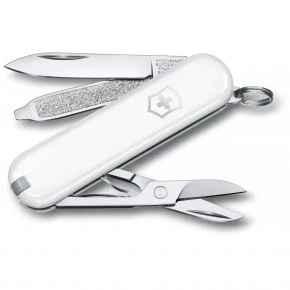 Швейцарський ніж Victorinox Classic SD 58 мм, 7 функцій, білий, у подарунковій коробці (0.6223.7G)
