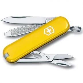 Швейцарський ніж Victorinox Classic SD 58 мм, 7 функцій, жовтий (0.6223.8)